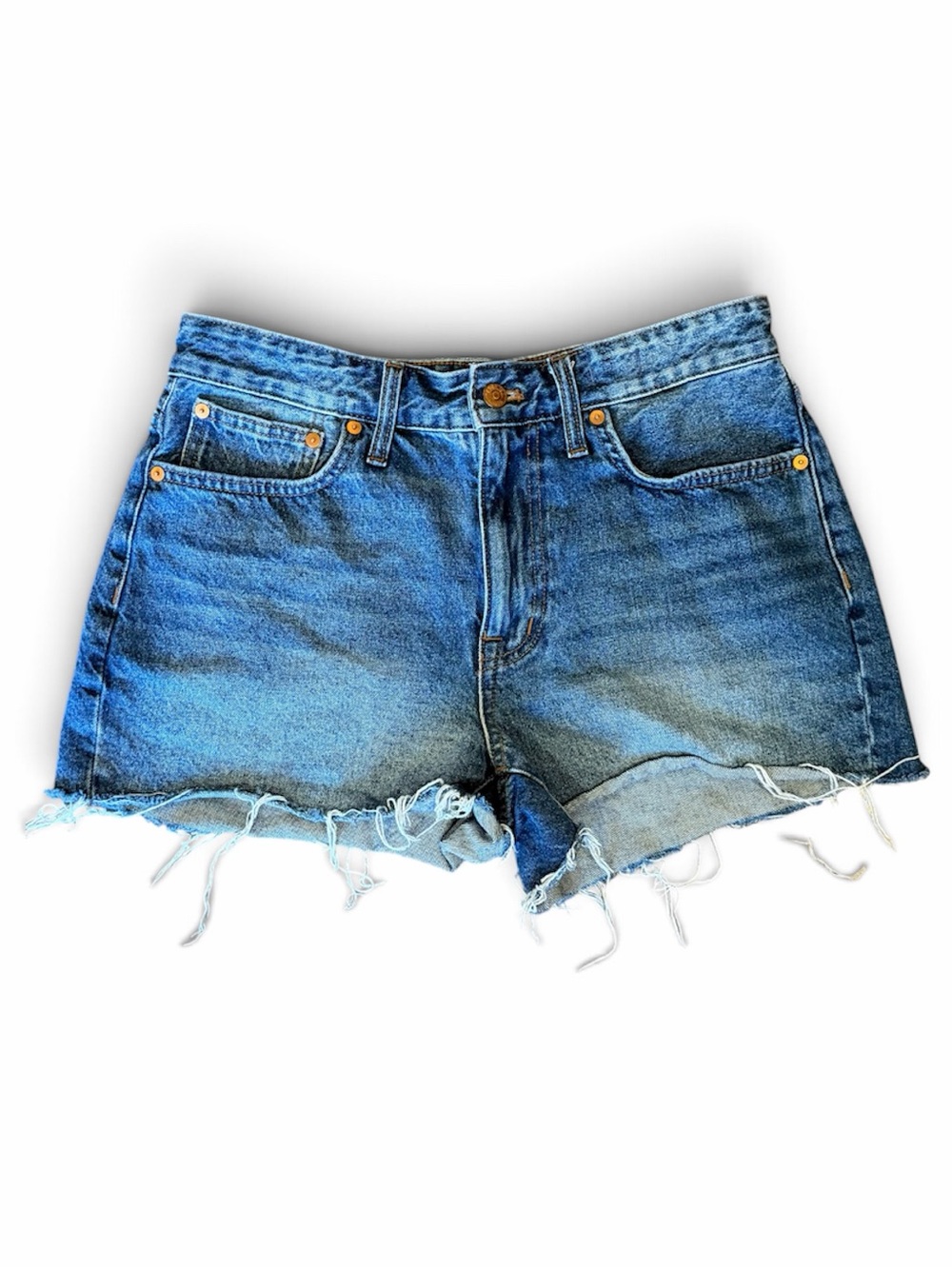 Madewell Relaxed Denim Blue Jean Cutoff Shorts
